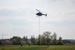 Helitransport unserer Brücke in Eggenfelden