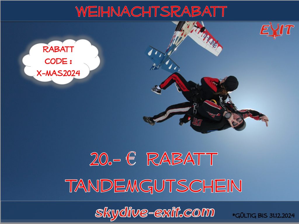 20 € Weihnachtsrabatt!